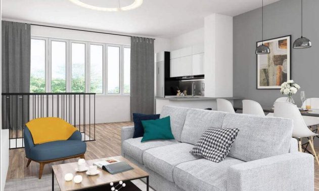 Unverbindliche Visualisierung Wohnraum
